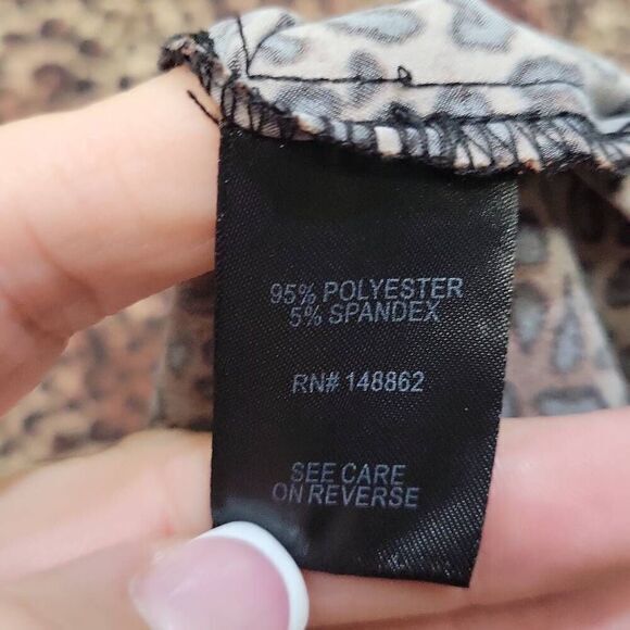 Torrid Skirt‎ Women Size XL Midi Leopard Print Full Circle Skater Goth Mob Wife - Picture 6 of 7